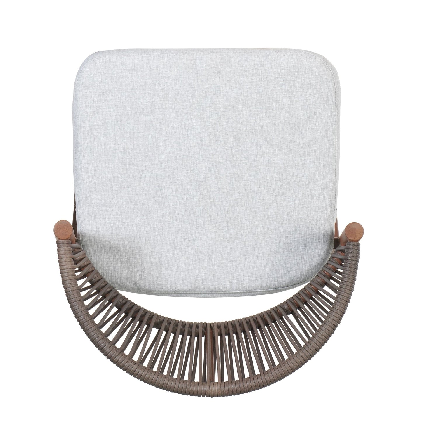Outdoor Counter Stools Set of 2 – Wicker Teak Finish Aluminum Patio Chairs with Cushions - 1st Choice Furniture Direct