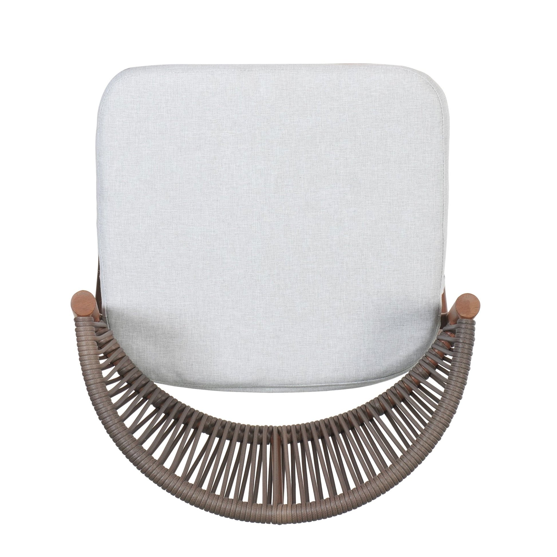 Outdoor Counter Stools Set of 2 – Wicker Teak Finish Aluminum Patio Chairs with Cushions - 1st Choice Furniture Direct
