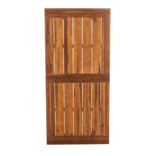 Outdoor Dining Set – Premium Acacia Wood Della Table & Wicker Chairs with Cream Cushion for Comfortable Dining Experience,Suitable for large gatherings(1 Table + 6 Chairs) - 1st Choice Furniture Direct