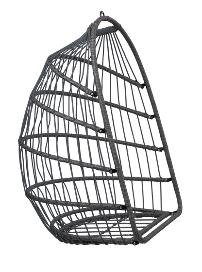 Outdoor Egg Hanging Chair with Stand, Patio Wicker Swing Egg Chair Indoor Swinging Chair Outdoor Hammock Egg Chair - 1st Choice Furniture Direct