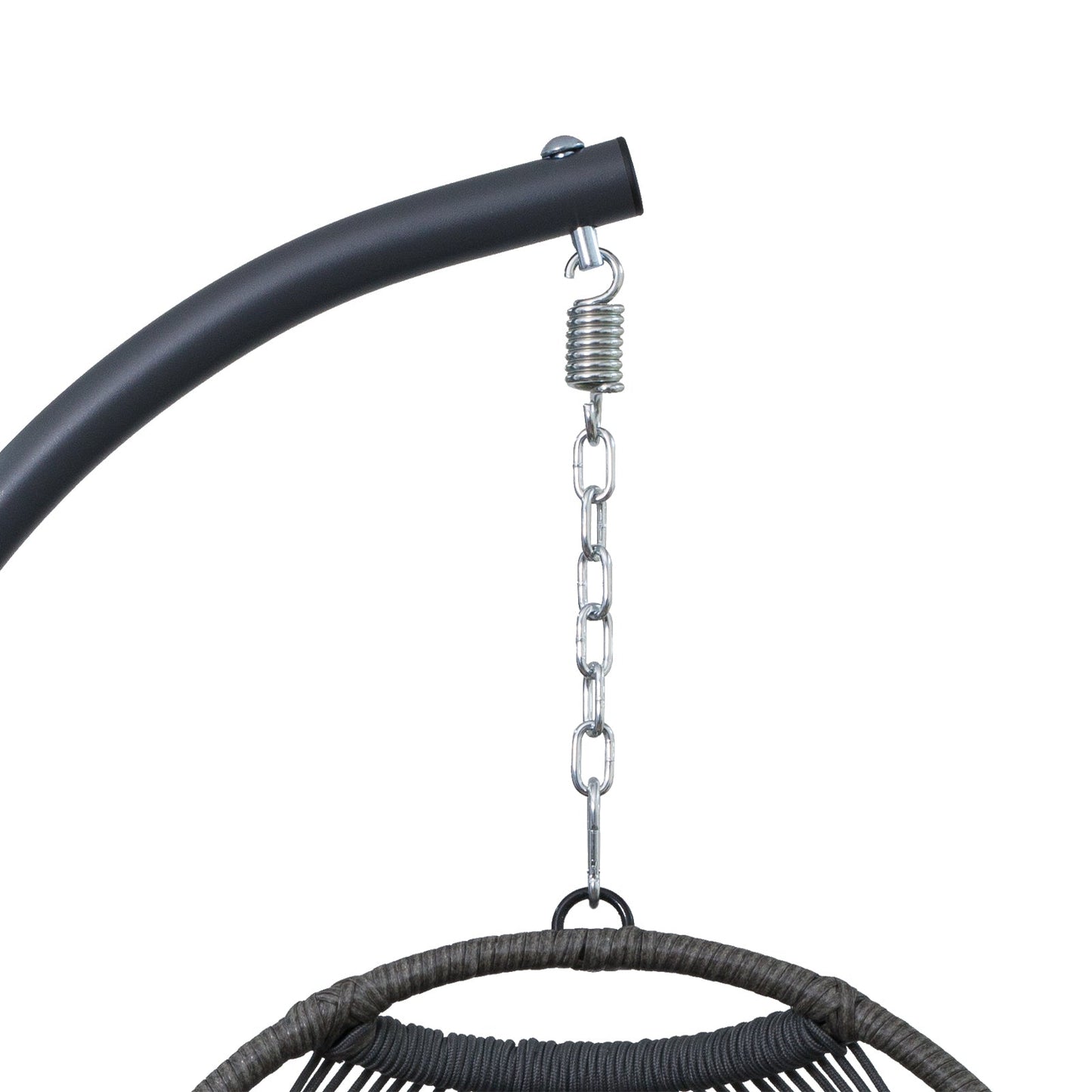 Outdoor Egg Hanging Chair with Stand, Patio Wicker Swing Egg Chair Indoor Swinging Chair Outdoor Hammock Egg Chair - 1st Choice Furniture Direct