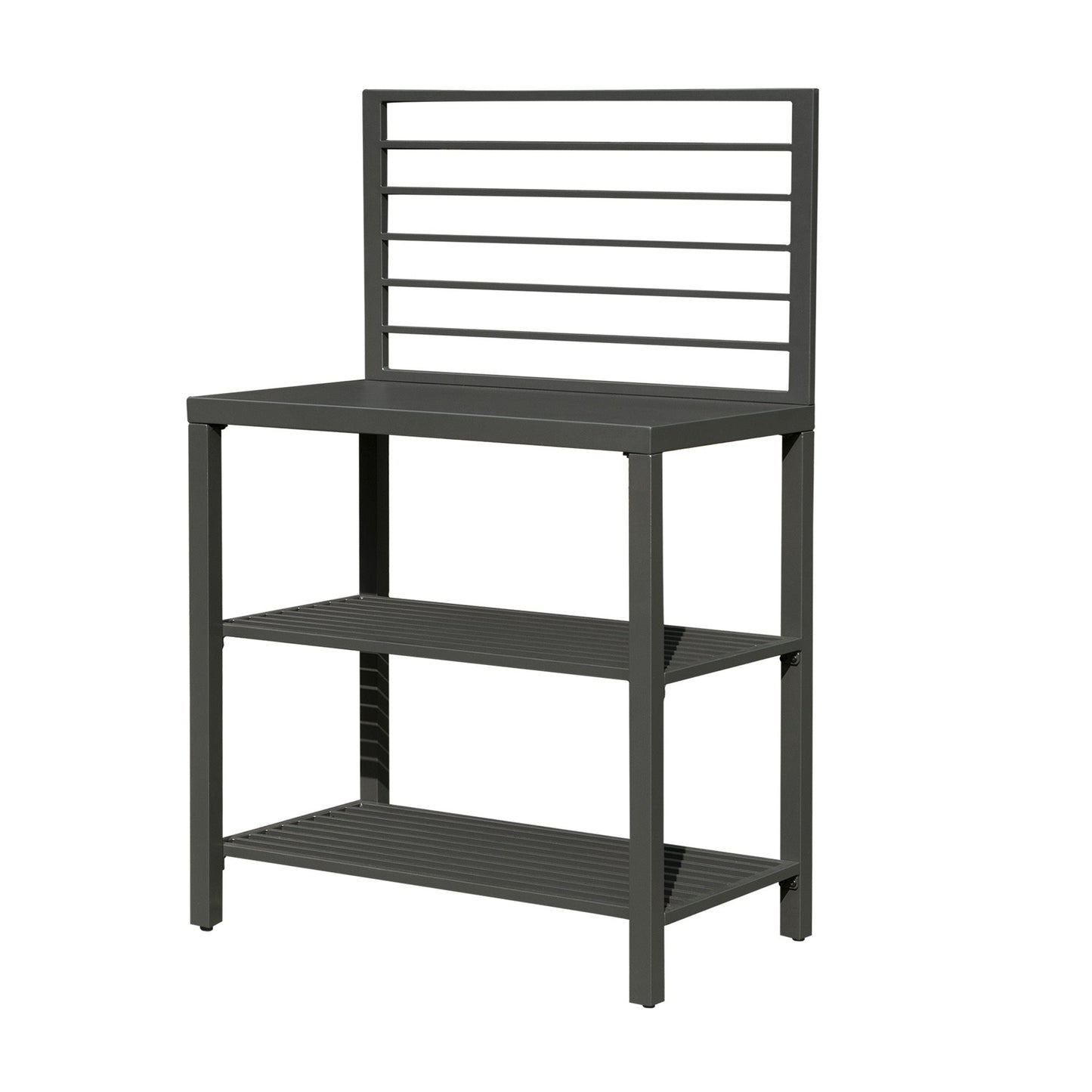 Outdoor Kitchen Island with Storage, Aluminum Kitchen Storage Island Kitchen Food Prep Table with Double Storage Rack, Freestanding Bar Center with Protective Cover Indoor Outdoor - 1st Choice Furniture Direct