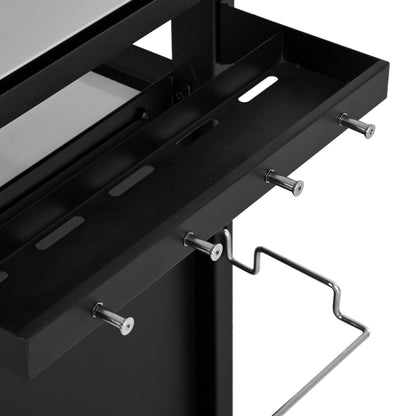 Outdoor Kitchen Prep Station with Stainless Steel Top & Storage - 1st Choice Furniture Direct