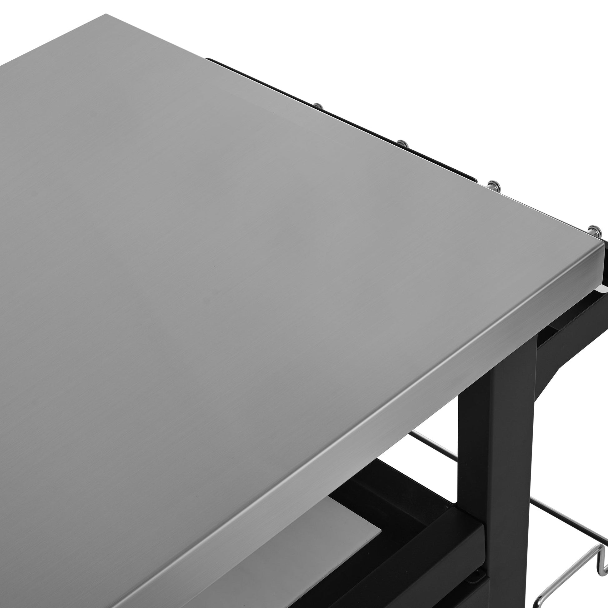 Outdoor Kitchen Prep Station with Stainless Steel Top & Storage - 1st Choice Furniture Direct
