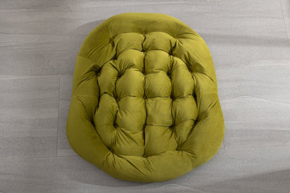 Outdoor Rattan Rocking Chair,Padded Cushion Rocker Recliner Chair Outdoor for Front Porch, Living Room, Patio, Garden, Olive Green - 1st Choice Furniture Direct