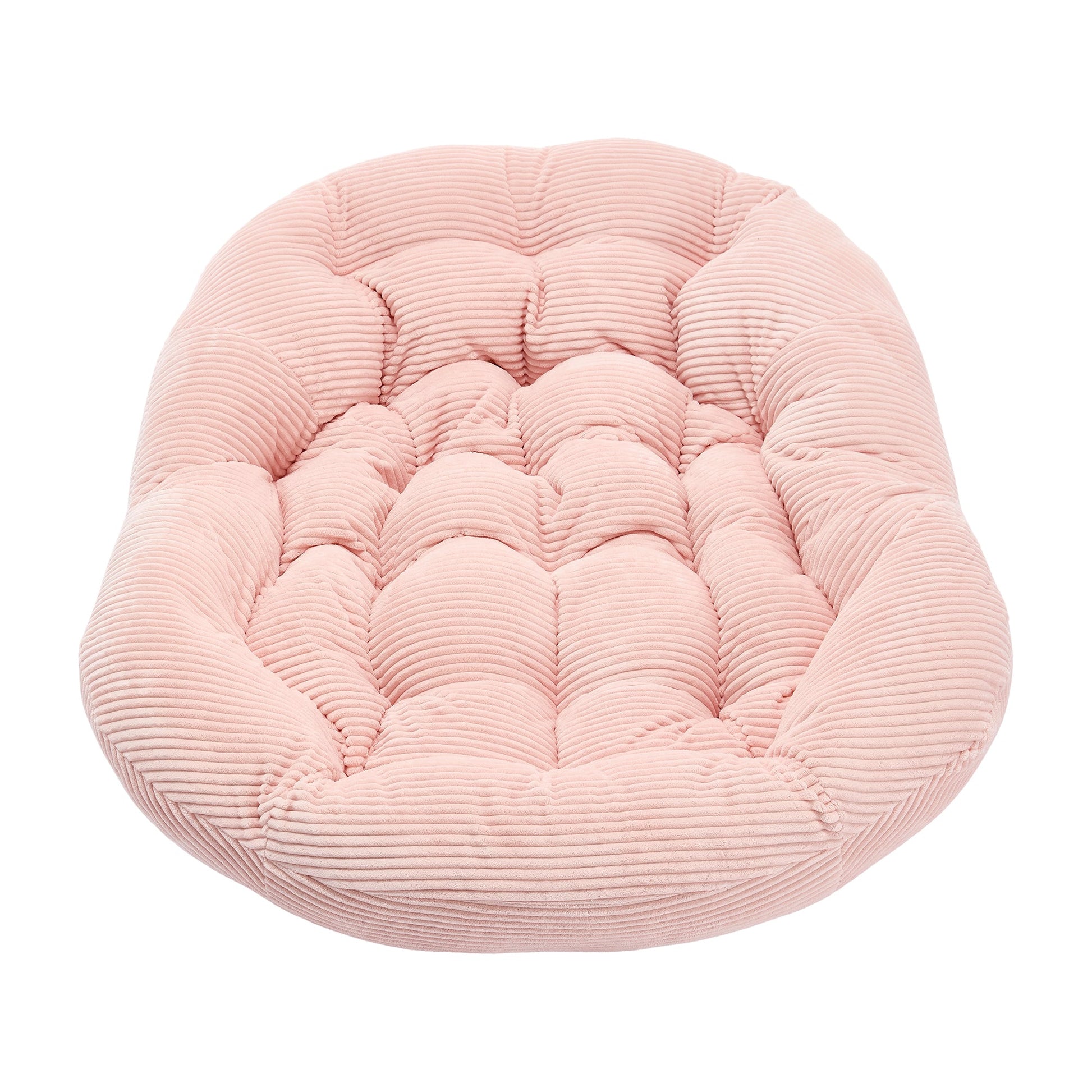 Outdoor Rattan Rocking Chair,Padded Cushion Rocker Recliner Chair Outdoor for Front Porch, Living Room, Patio, Garden, Pink - 1st Choice Furniture Direct