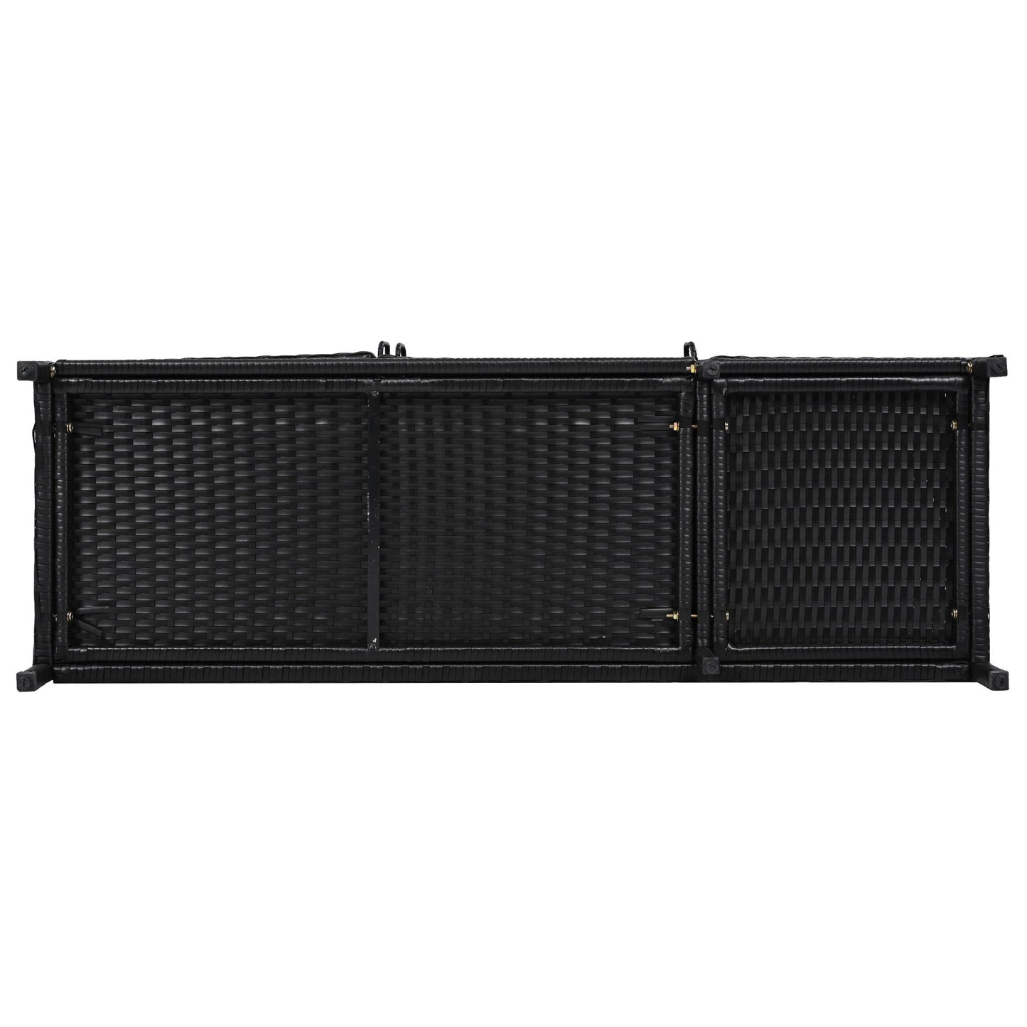 Outdoor Rattan Storage Cabinet with Glass Top | 3 Door Patio Buffet & Indoor Storage Console - 1st Choice Furniture Direct