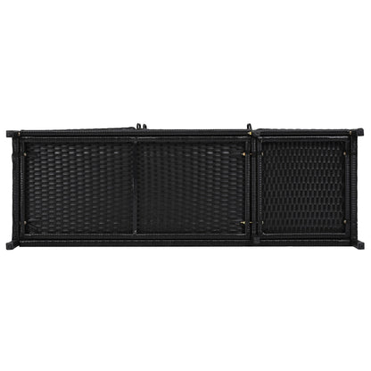 Outdoor Rattan Storage Cabinet with Glass Top | 3 Door Patio Buffet & Indoor Storage Console - 1st Choice Furniture Direct