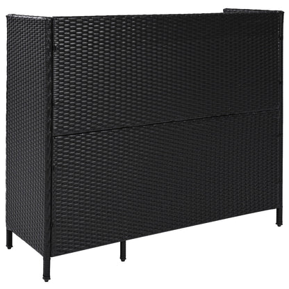 Outdoor Rattan Storage Cabinet with Glass Top | 3 Door Patio Buffet & Indoor Storage Console - 1st Choice Furniture Direct