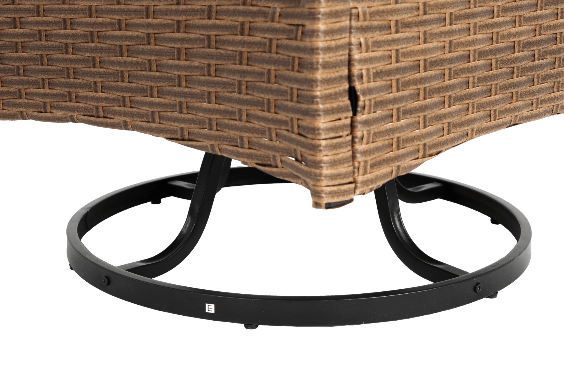 Outdoor Swivel Rocker Chairs Set 3 Piece with 1 Table and 2 Rocking & Swivel Chairs Support 350lbs Brown Wicker Outdoor Furniture Patio Conversation Set - 1st Choice Furniture Direct