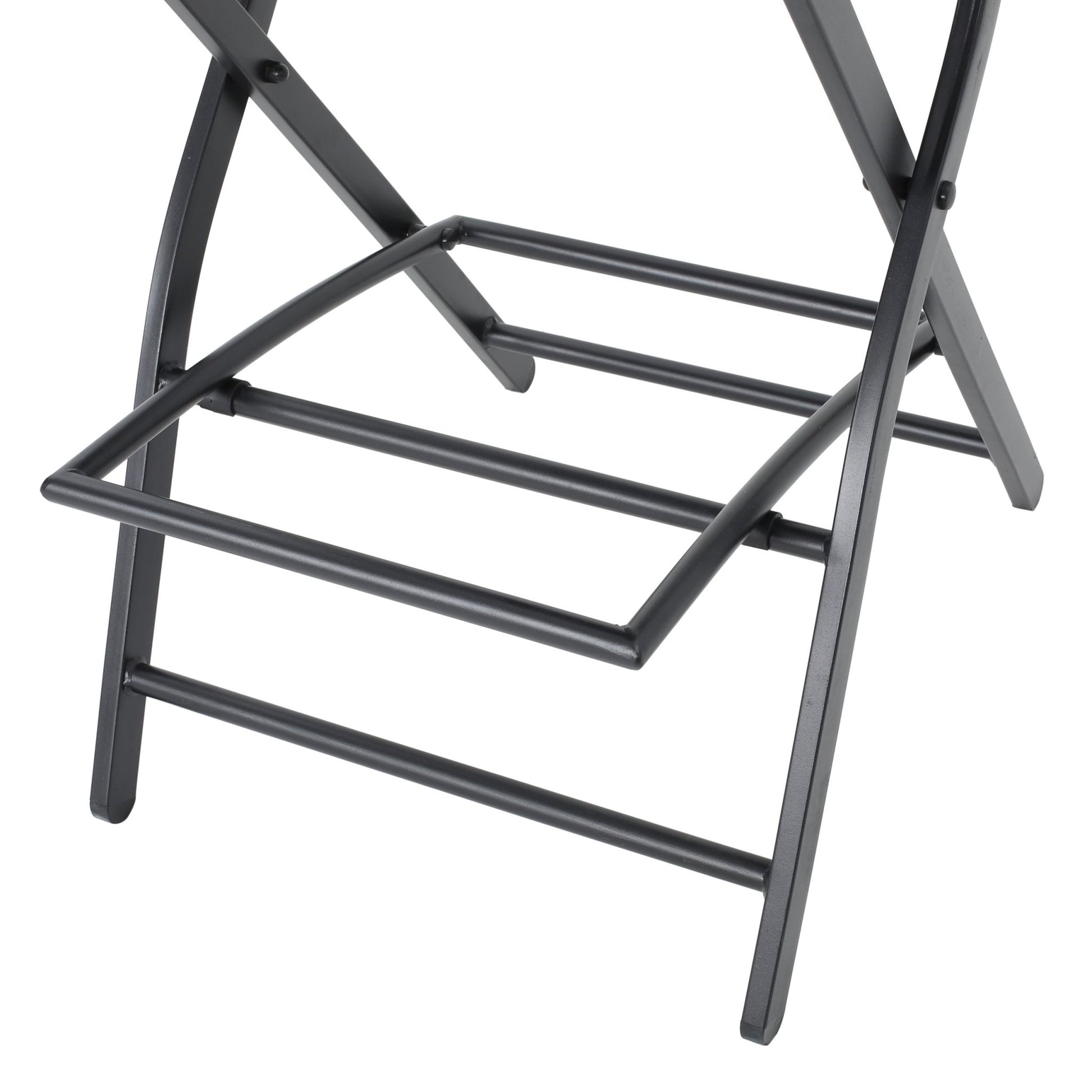Outdoor Wicker Bar Stools Set of 2 | Foldable Patio Bar Chairs with Rattan & Iron Frame - 1st Choice Furniture Direct