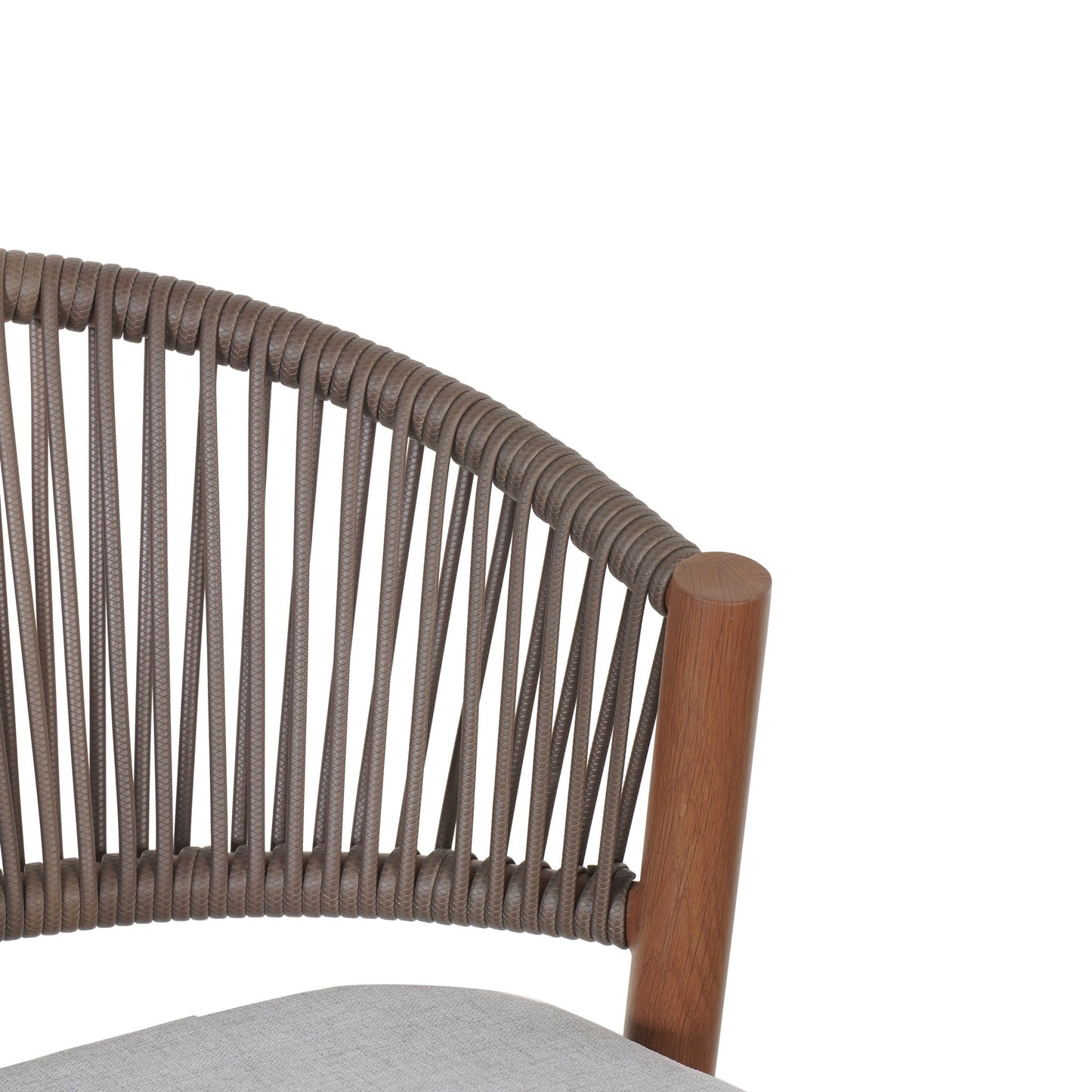 Outdoor Wicker Bar Stools Set of 2 – Teak Finish Aluminum Patio Chairs with Cushions - 1st Choice Furniture Direct