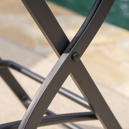Outdoor Wicker Barstools Faux Rattan Patio Bar Stools Foldable Chair, Multibrown, Set of 2 - 1st Choice Furniture Direct