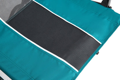 Oversized Blue Folding Camping Director Chair with Side Table - 1st Choice Furniture Direct