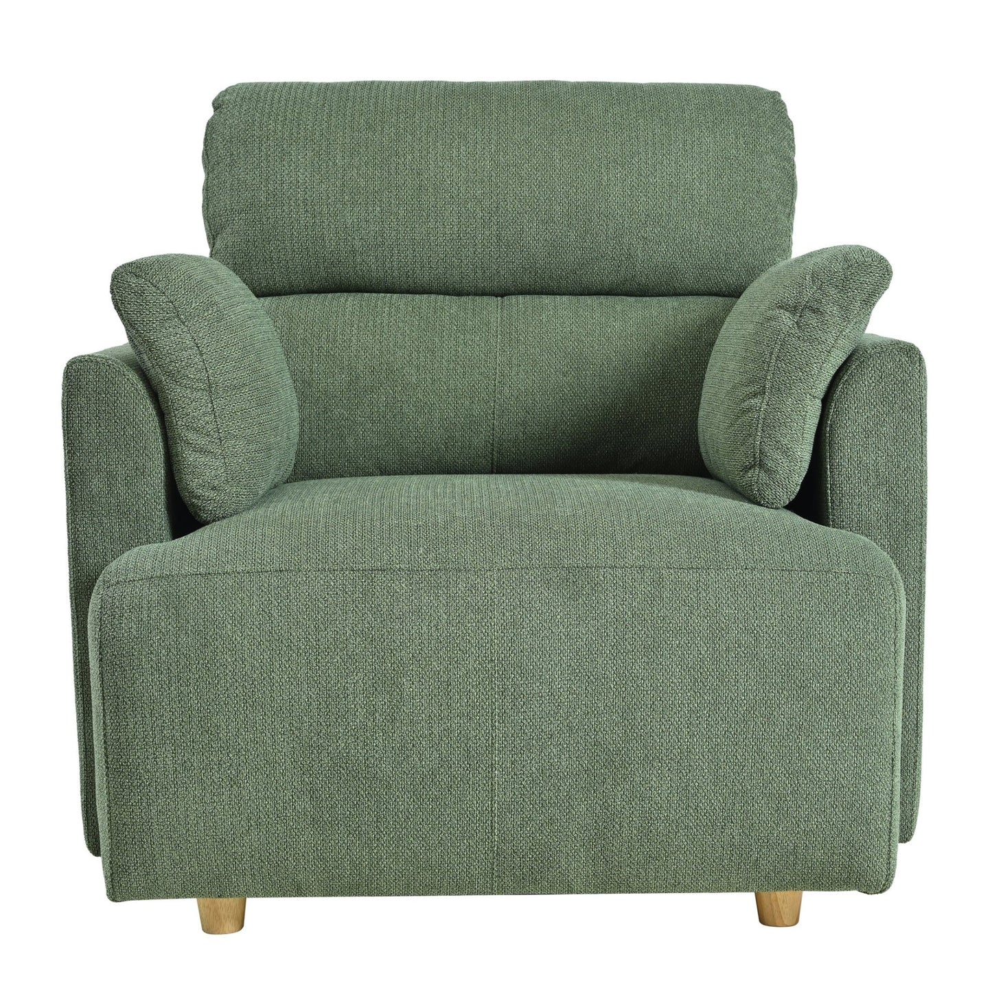 Oversized Chair w/Storage Ottoman, Wide Accent Armchair Chair for Living Room, Modern Lounge Chair, Upholstered Mid - Century Reading Chair, Comfy Living Room Chair, Deep Seat Sofa Couch(Dark Green) - 1st Choice Furniture Direct