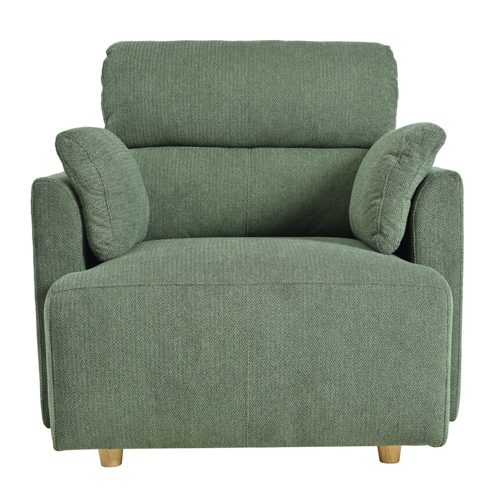 Oversized Chair w/Storage Ottoman, Wide Accent Armchair Chair for Living Room, Modern Lounge Chair, Upholstered Mid - Century Reading Chair, Comfy Living Room Chair, Deep Seat Sofa Couch(Dark Green) - 1st Choice Furniture Direct