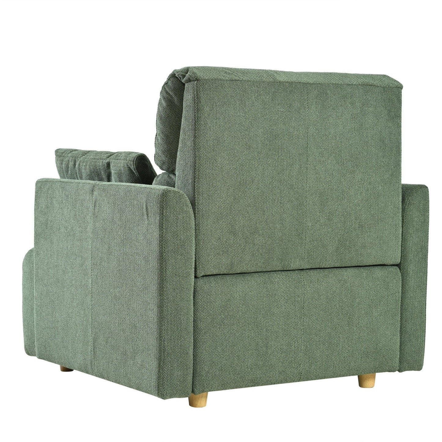 Oversized Chair w/Storage Ottoman, Wide Accent Armchair Chair for Living Room, Modern Lounge Chair, Upholstered Mid - Century Reading Chair, Comfy Living Room Chair, Deep Seat Sofa Couch(Dark Green) - 1st Choice Furniture Direct