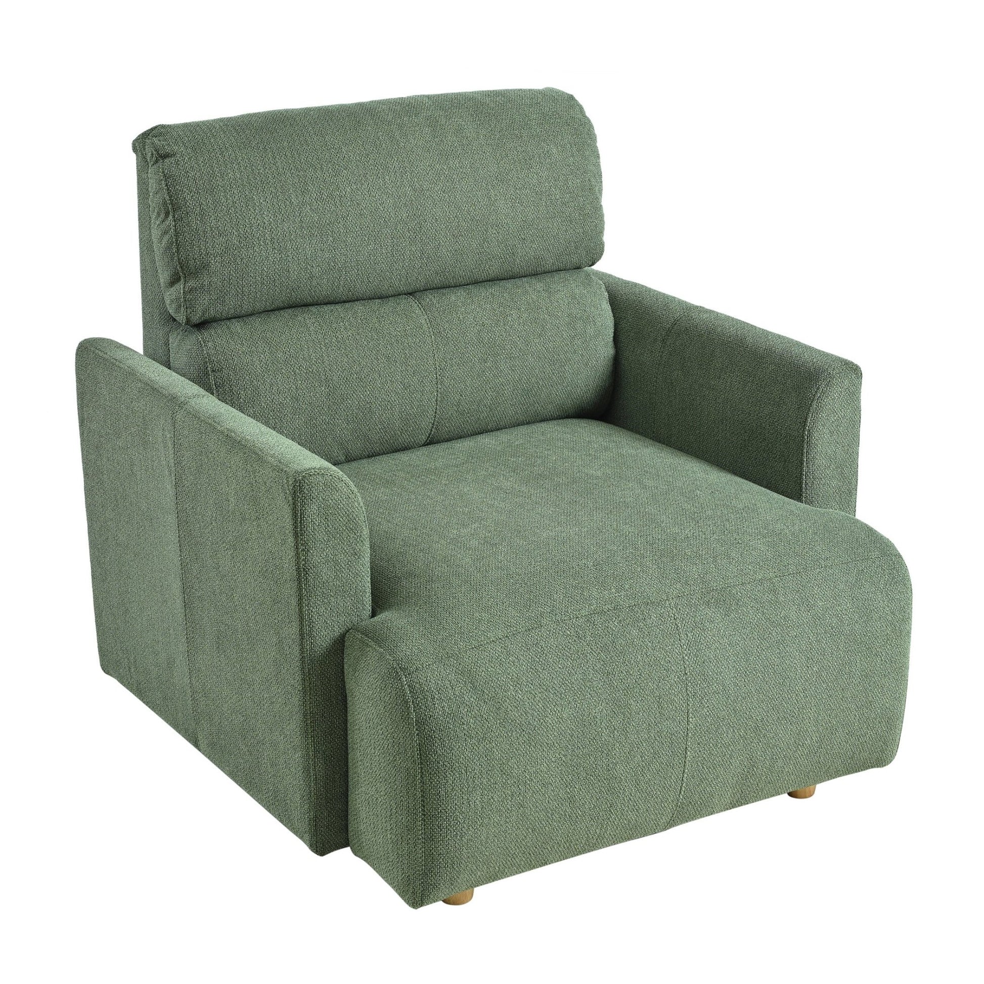 Oversized Chair w/Storage Ottoman, Wide Accent Armchair Chair for Living Room, Modern Lounge Chair, Upholstered Mid - Century Reading Chair, Comfy Living Room Chair, Deep Seat Sofa Couch(Dark Green) - 1st Choice Furniture Direct