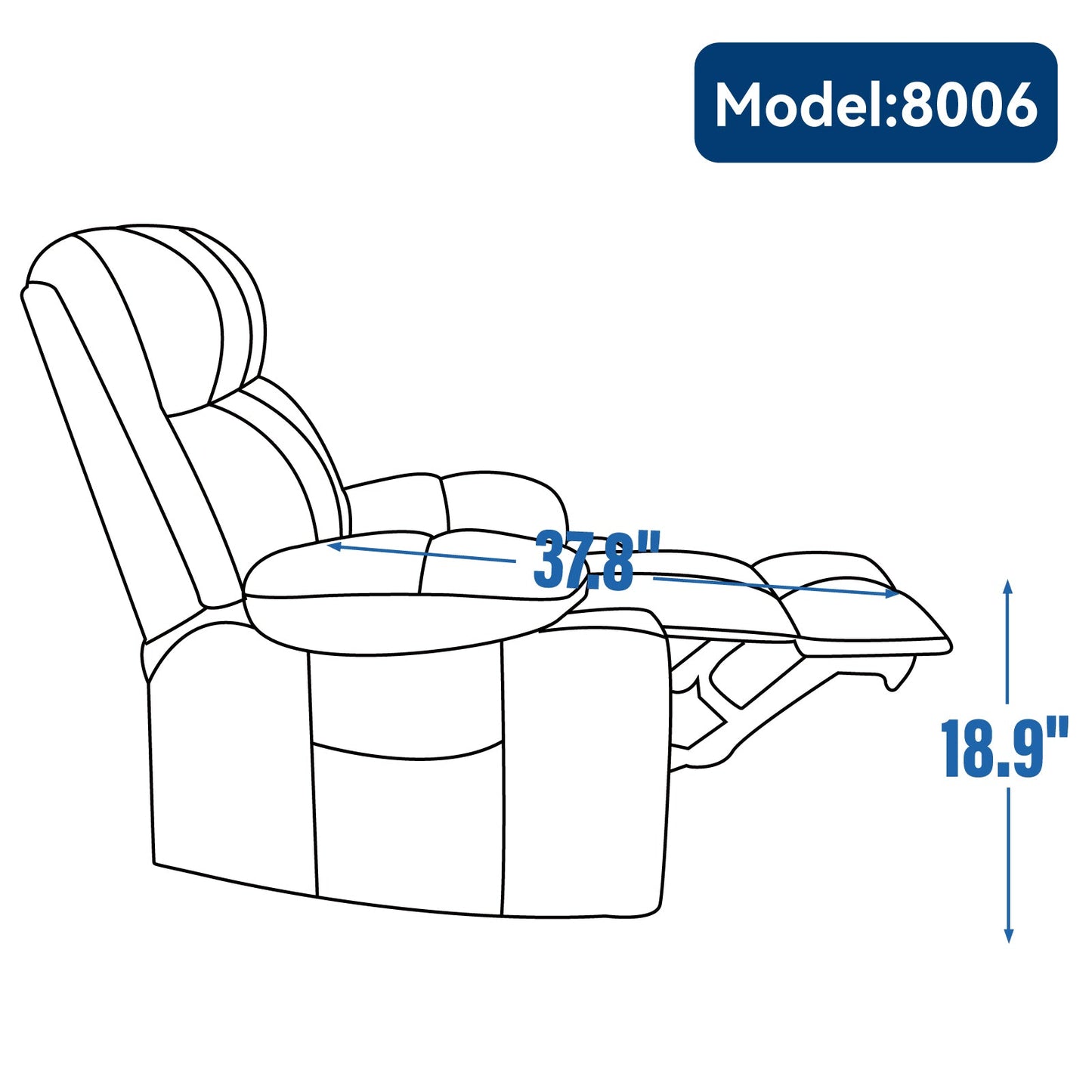 Oversized Power Lift Recliner with Dual Motor, Massage and Heat - 1st Choice Furniture Direct