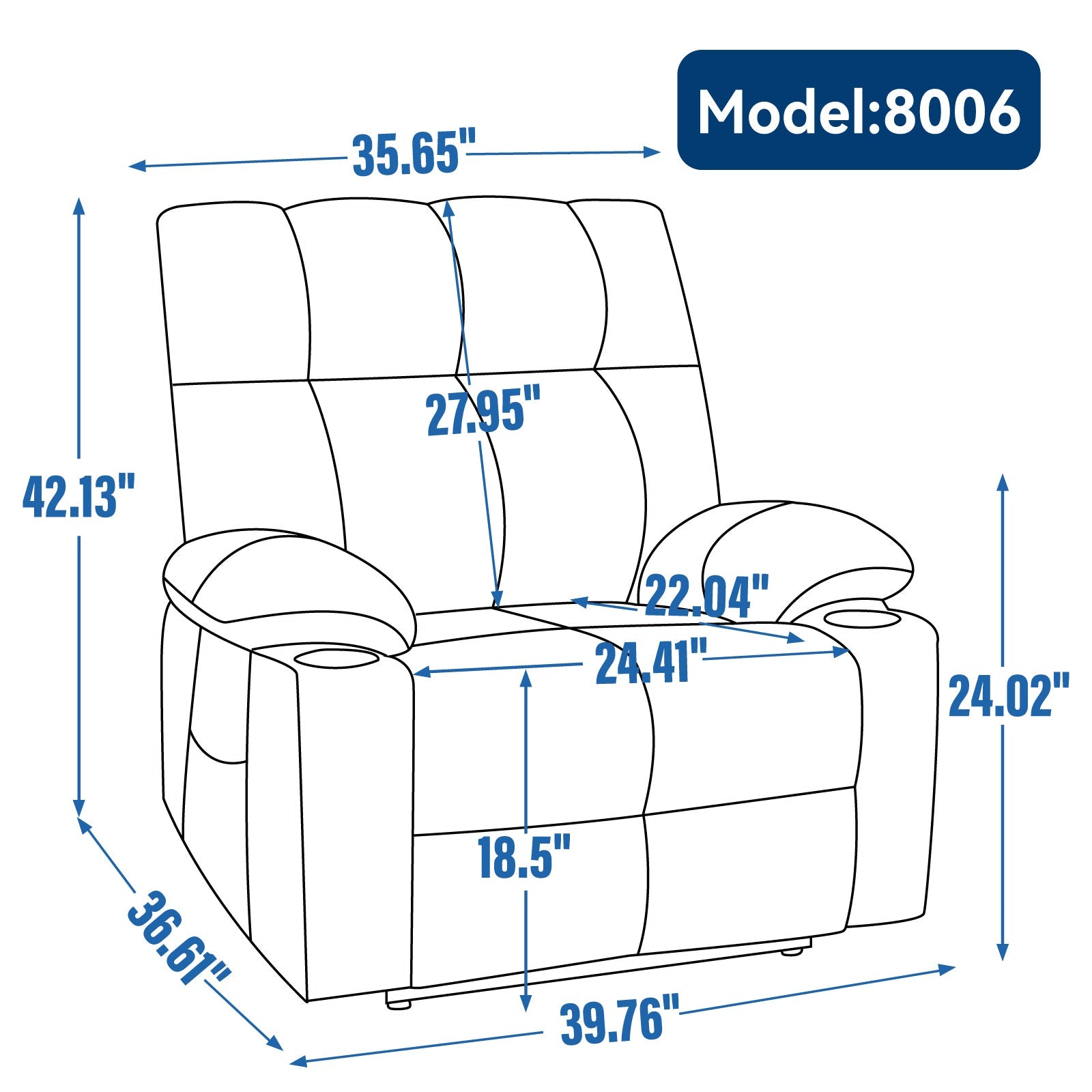 Oversized Power Lift Recliner with Dual Motor, Massage and Heat - 1st Choice Furniture Direct