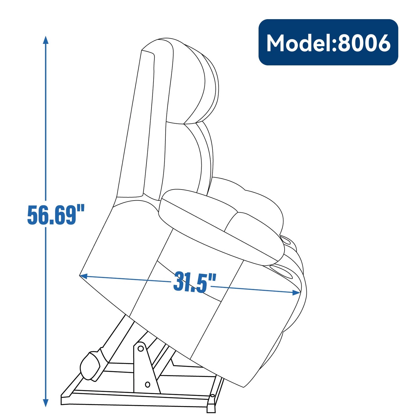 Oversized Power Lift Recliner with Dual Motor, Massage and Heat - 1st Choice Furniture Direct
