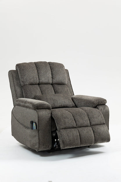 Oversized single person functional elderly chair sofa, side cup holder and storage box (extended footboard) - 1st Choice Furniture Direct