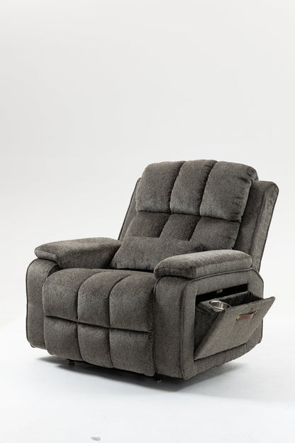 Oversized single person functional elderly chair sofa, side cup holder and storage box (extended footboard) - 1st Choice Furniture Direct