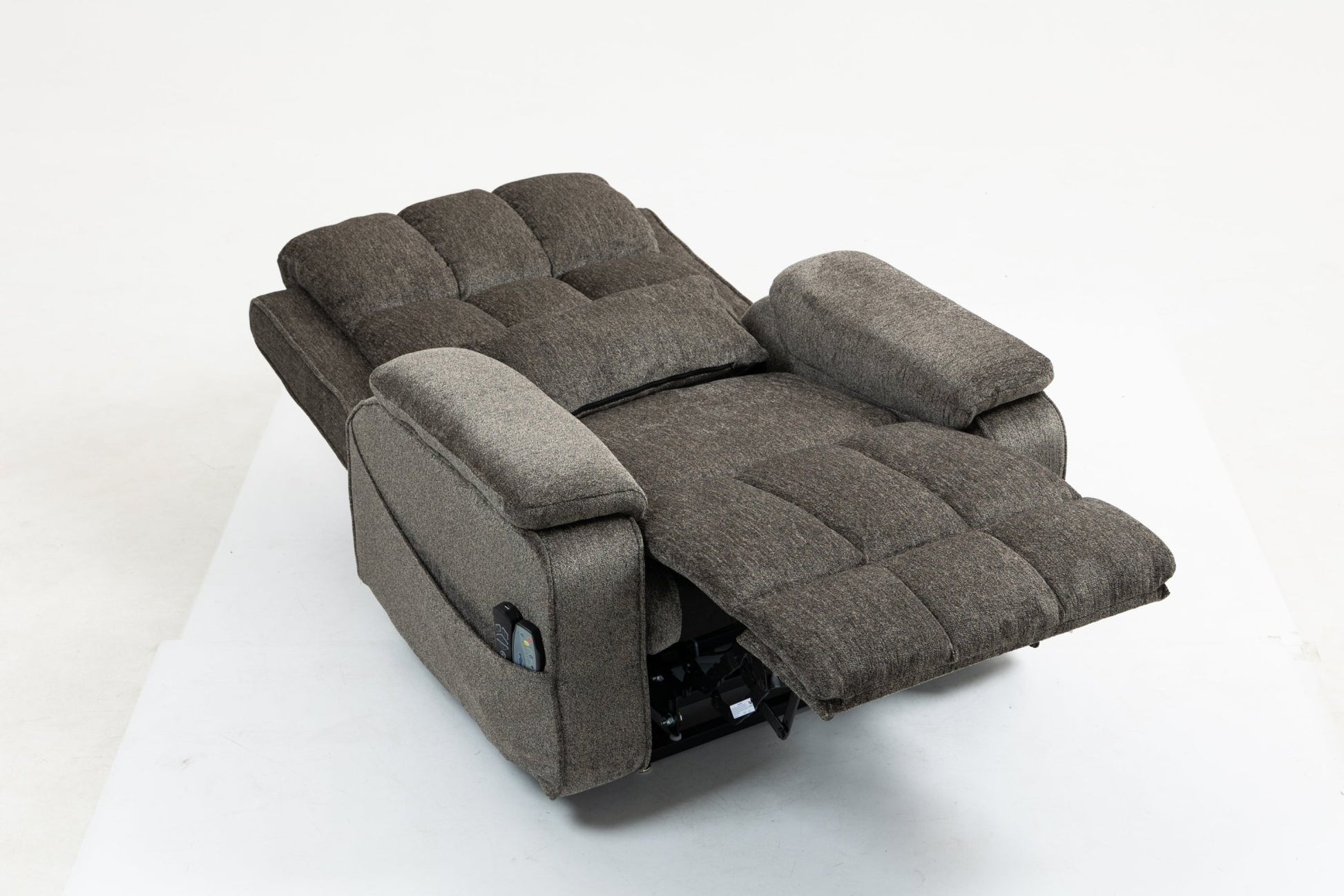 Oversized single person functional elderly chair sofa, side cup holder and storage box (extended footboard) - 1st Choice Furniture Direct