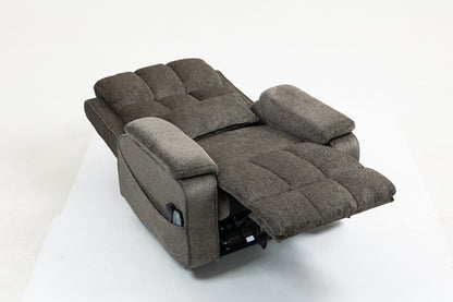 Oversized single person functional elderly chair sofa, side cup holder and storage box (extended footboard) - 1st Choice Furniture Direct