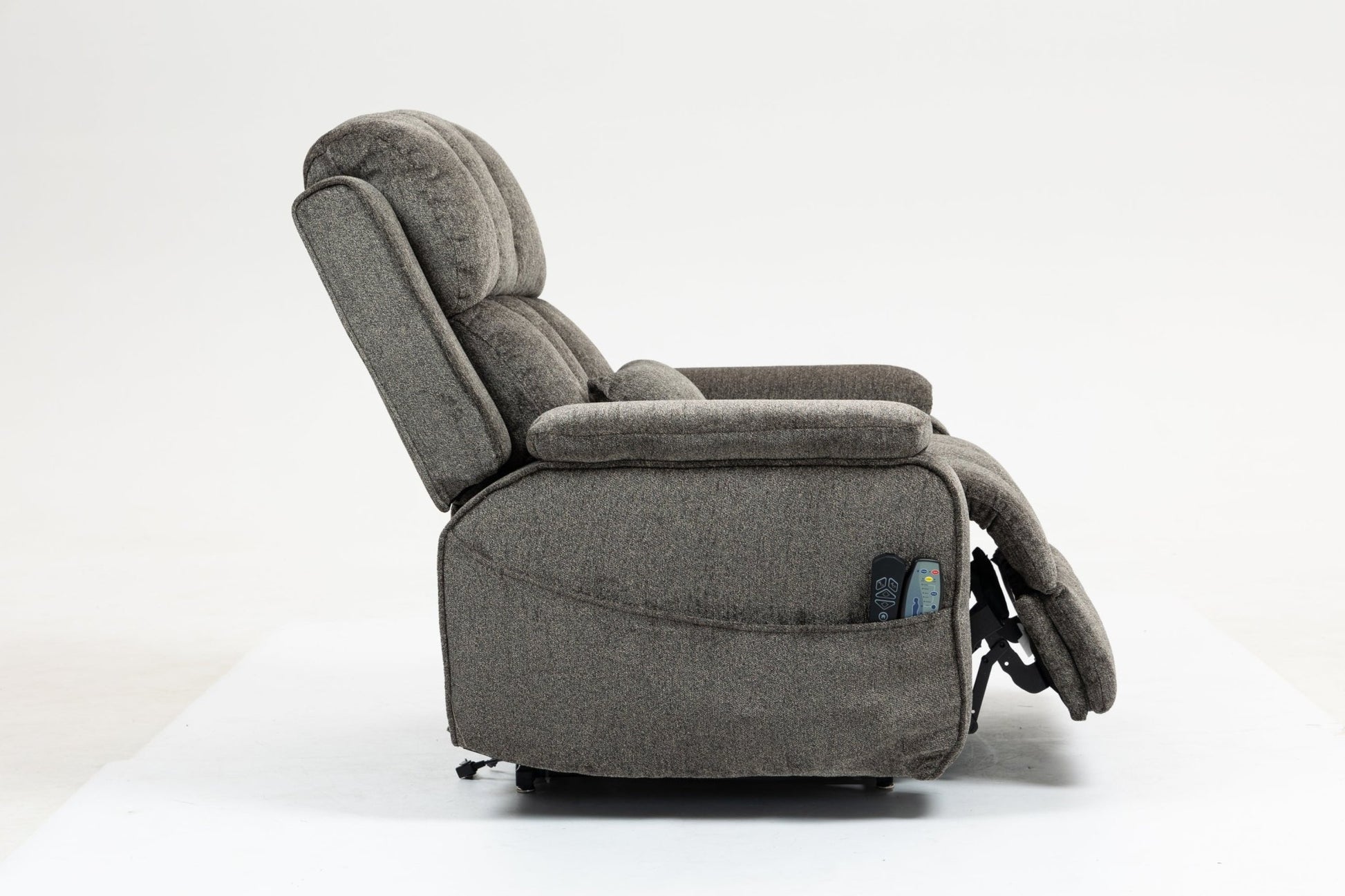 Oversized single person functional elderly chair sofa, side cup holder and storage box (extended footboard) - 1st Choice Furniture Direct
