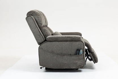 Oversized single person functional elderly chair sofa, side cup holder and storage box (extended footboard) - 1st Choice Furniture Direct