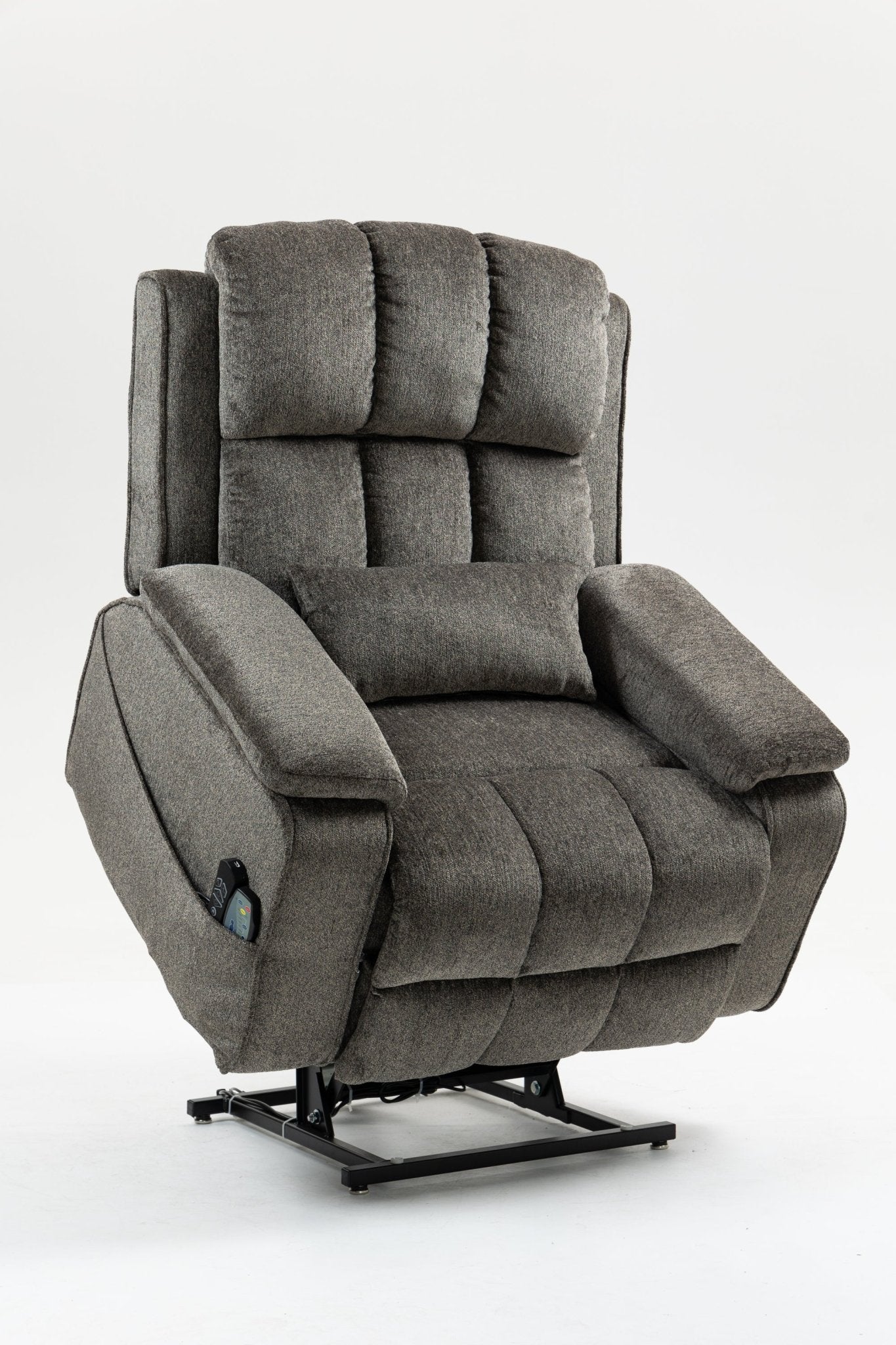 Oversized single person functional elderly chair sofa, side cup holder and storage box (extended footboard) - 1st Choice Furniture Direct