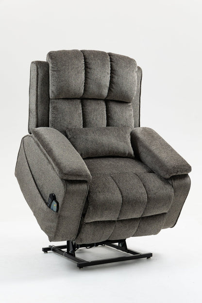 Oversized single person functional elderly chair sofa, side cup holder and storage box (extended footboard) - 1st Choice Furniture Direct