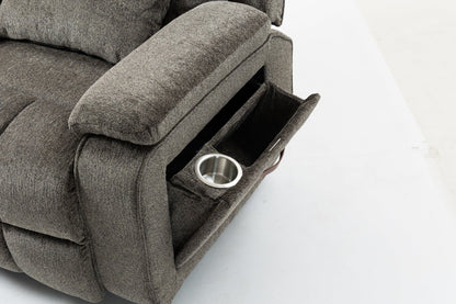 Oversized single person functional elderly chair sofa, side cup holder and storage box (extended footboard) - 1st Choice Furniture Direct