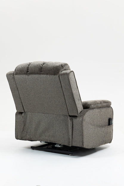Oversized single person functional elderly chair sofa, side cup holder and storage box (extended footboard) - 1st Choice Furniture Direct