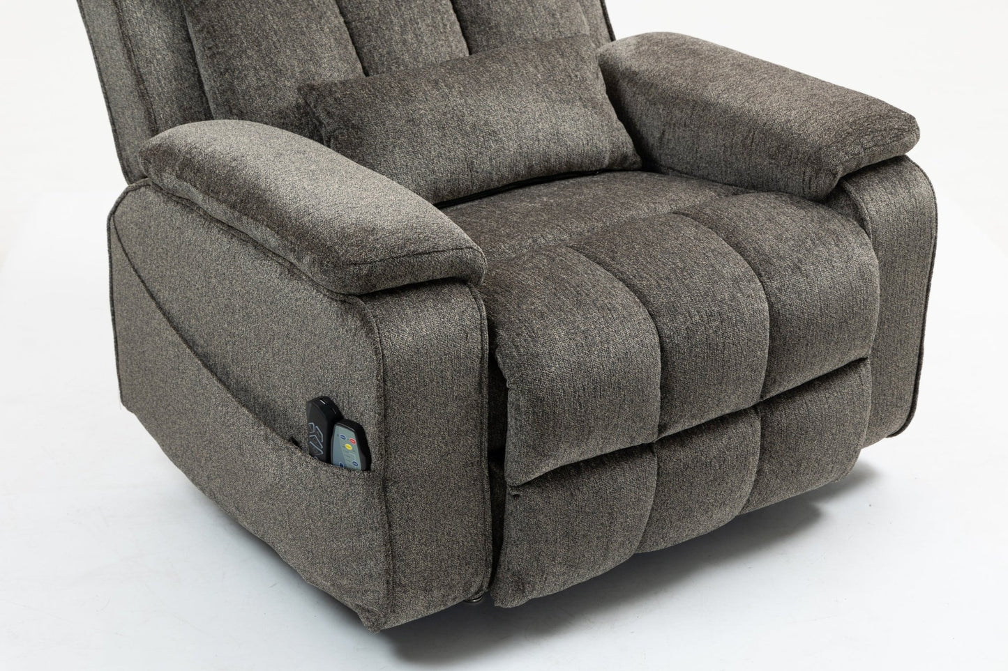 Oversized single person functional elderly chair sofa, side cup holder and storage box (extended footboard) - 1st Choice Furniture Direct