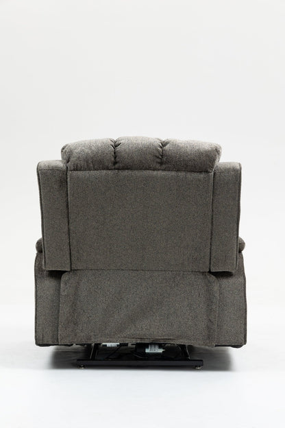 Oversized single person functional elderly chair sofa, side cup holder and storage box (extended footboard) - 1st Choice Furniture Direct