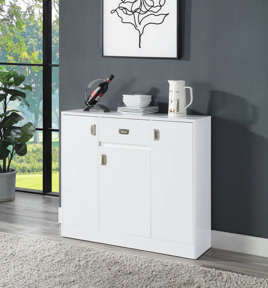 Pagan White High Gloss Finish Server - 1st Choice Furniture Direct