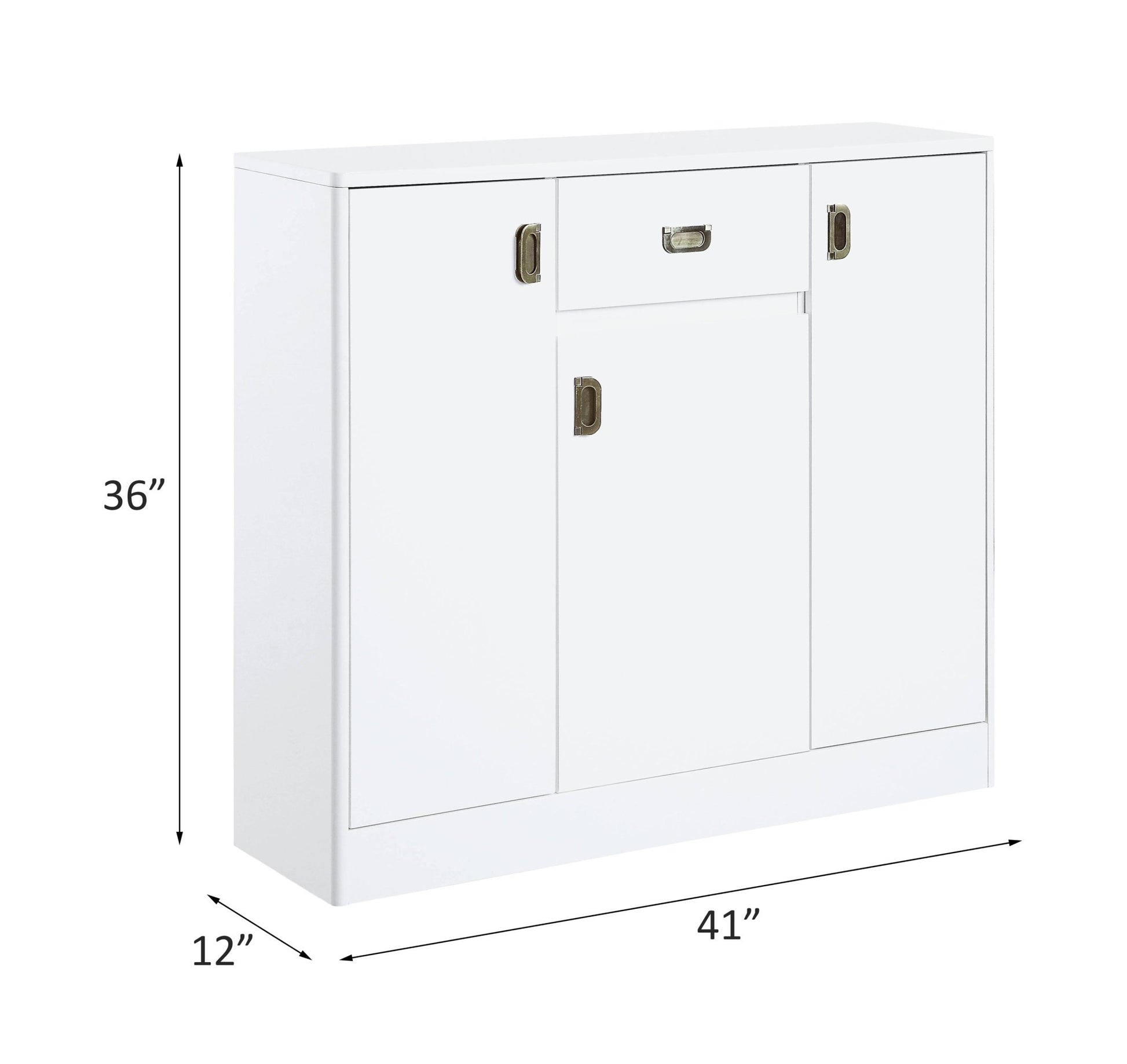 Pagan White High Gloss Finish Server - 1st Choice Furniture Direct