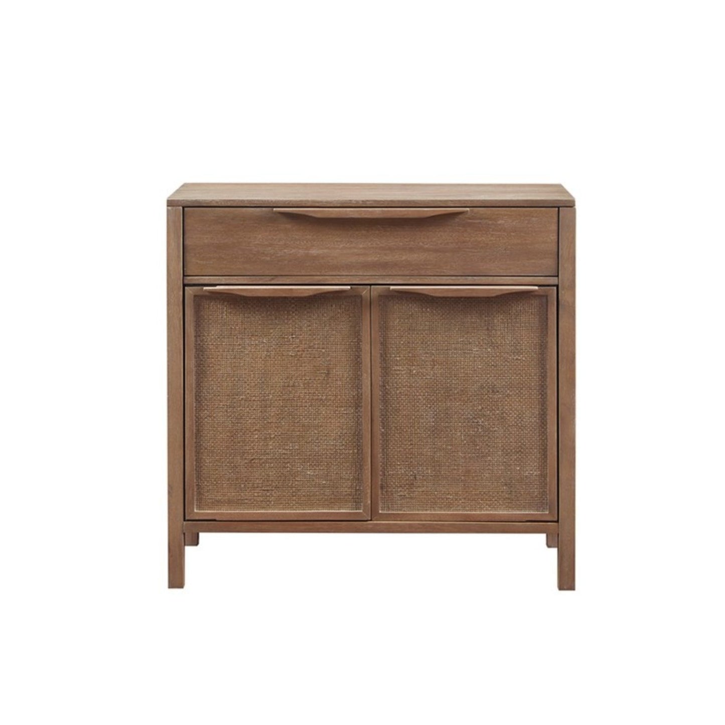 Palisades 2 Door Woven Accent Chest with Cane Webbing and Reclaimed Wood Finish - 1st Choice Furniture Direct