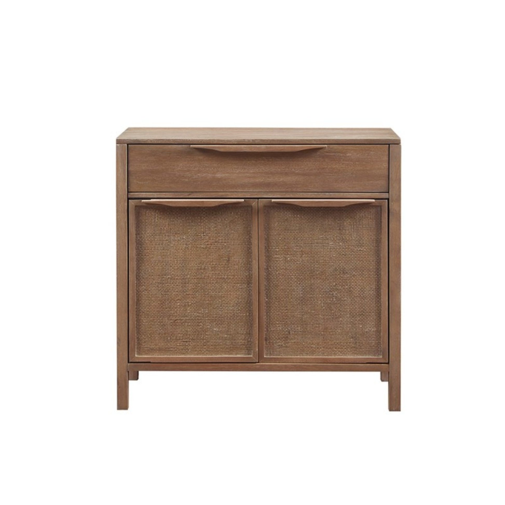 Palisades 2 Door Woven Accent Chest with Cane Webbing and Reclaimed Wood Finish - 1st Choice Furniture Direct