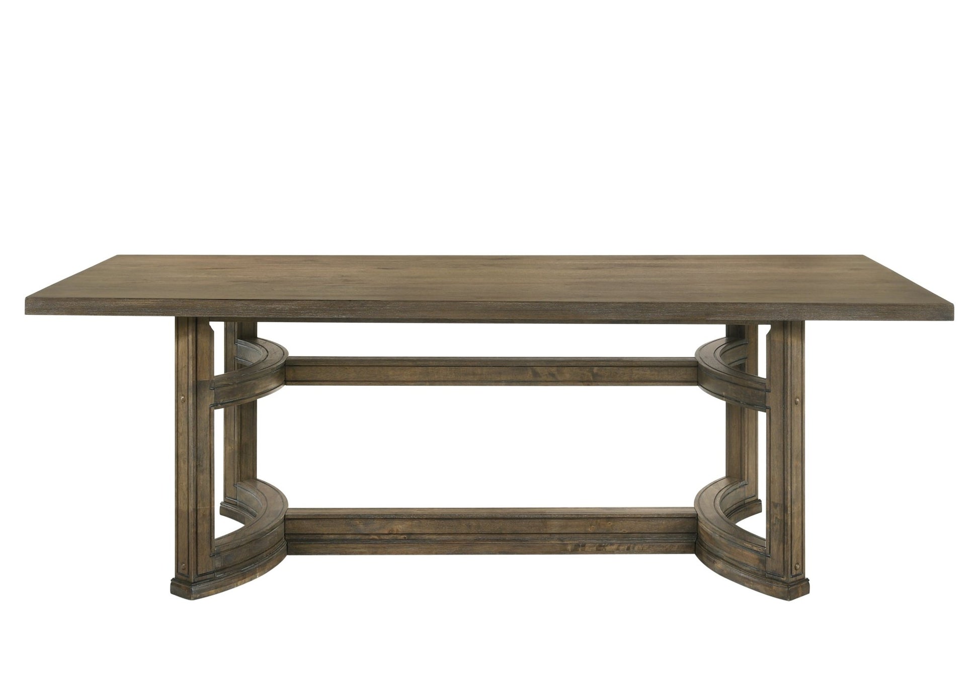 Parfield Weathered Oak Finish 7PCs Dining Room Set - 1st Choice Furniture Direct