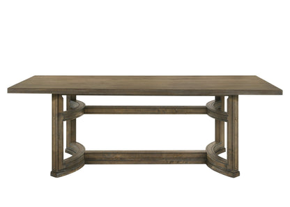 Parfield Weathered Oak Finish 7PCs Dining Room Set - 1st Choice Furniture Direct