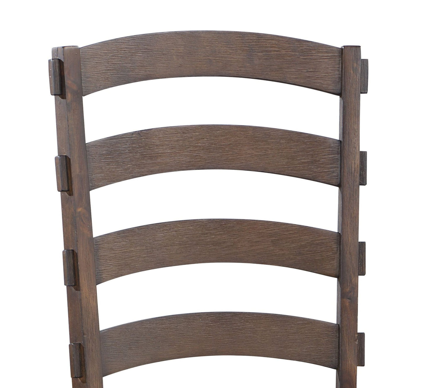 Pascaline Gray Fabric, Rustic Brown & Oak Finish Side Chair (Set of 2) - 1st Choice Furniture Direct