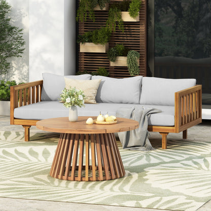 PATIO FURNITRE SETS : CLAREMONT 3 SEATER DAYBED + ACACIA WOOD TABLE - 1st Choice Furniture Direct