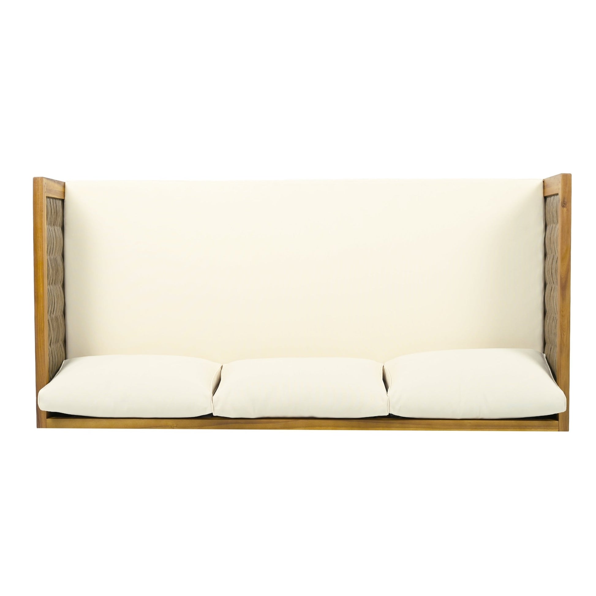 PATIO FURNITRE SETS : CLAREMONT 3 SEATER DAYBED + ACACIA WOOD TABLE - 1st Choice Furniture Direct