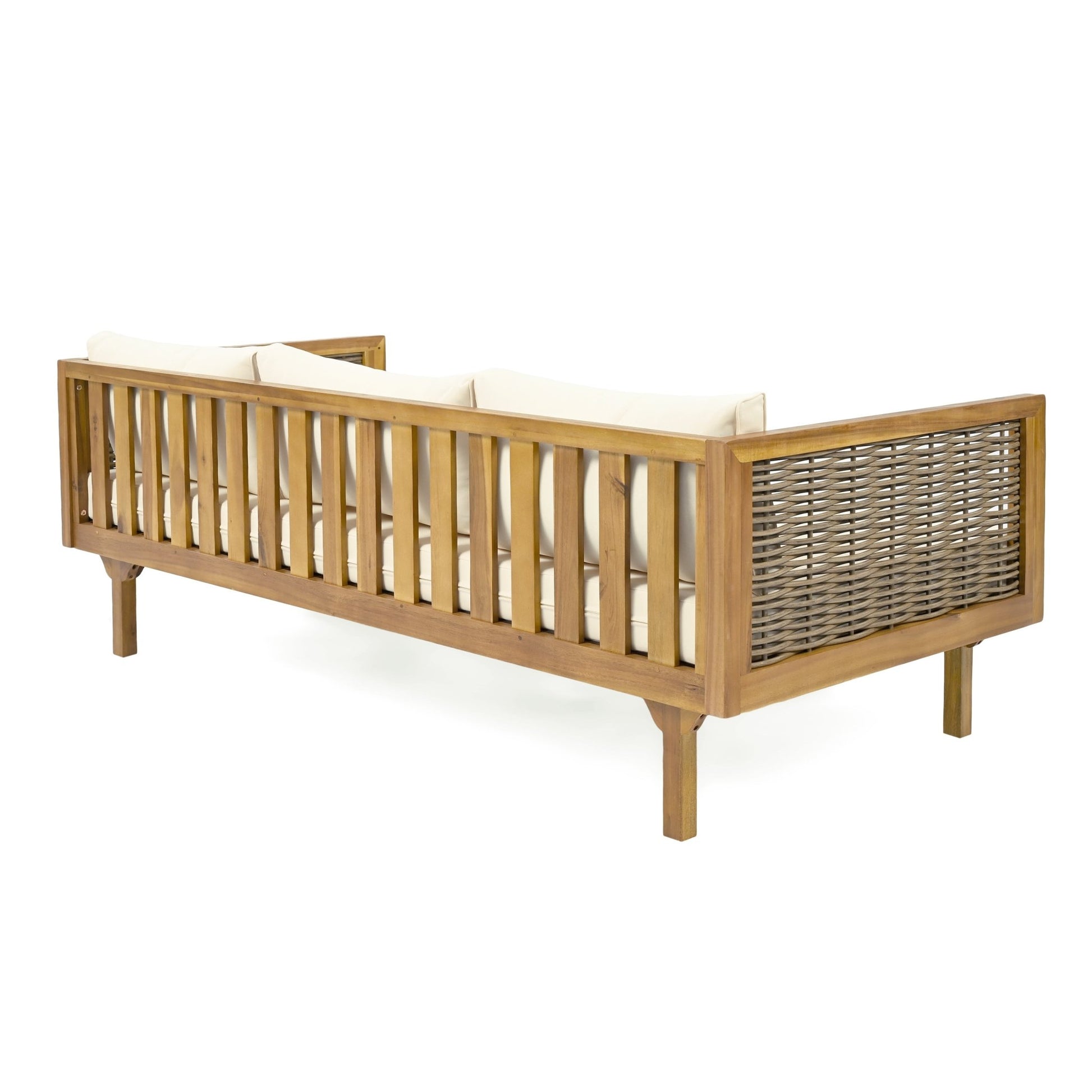PATIO FURNITRE SETS : CLAREMONT 3 SEATER DAYBED + ACACIA WOOD TABLE - 1st Choice Furniture Direct