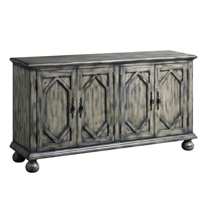Pavan Rustic Gray Finish Console Cabinet - 1st Choice Furniture Direct