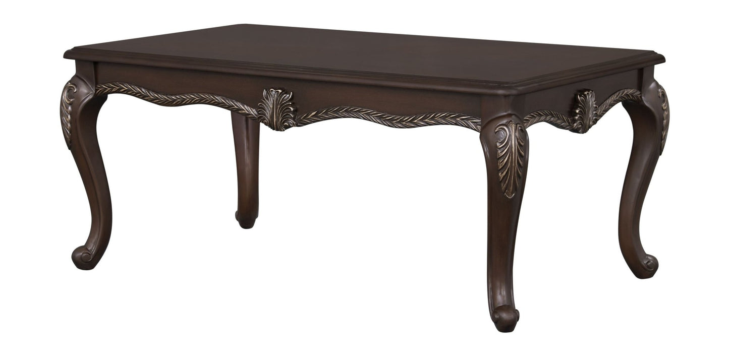 Pierce Cherry Finish Coffee Table - 1st Choice Furniture Direct
