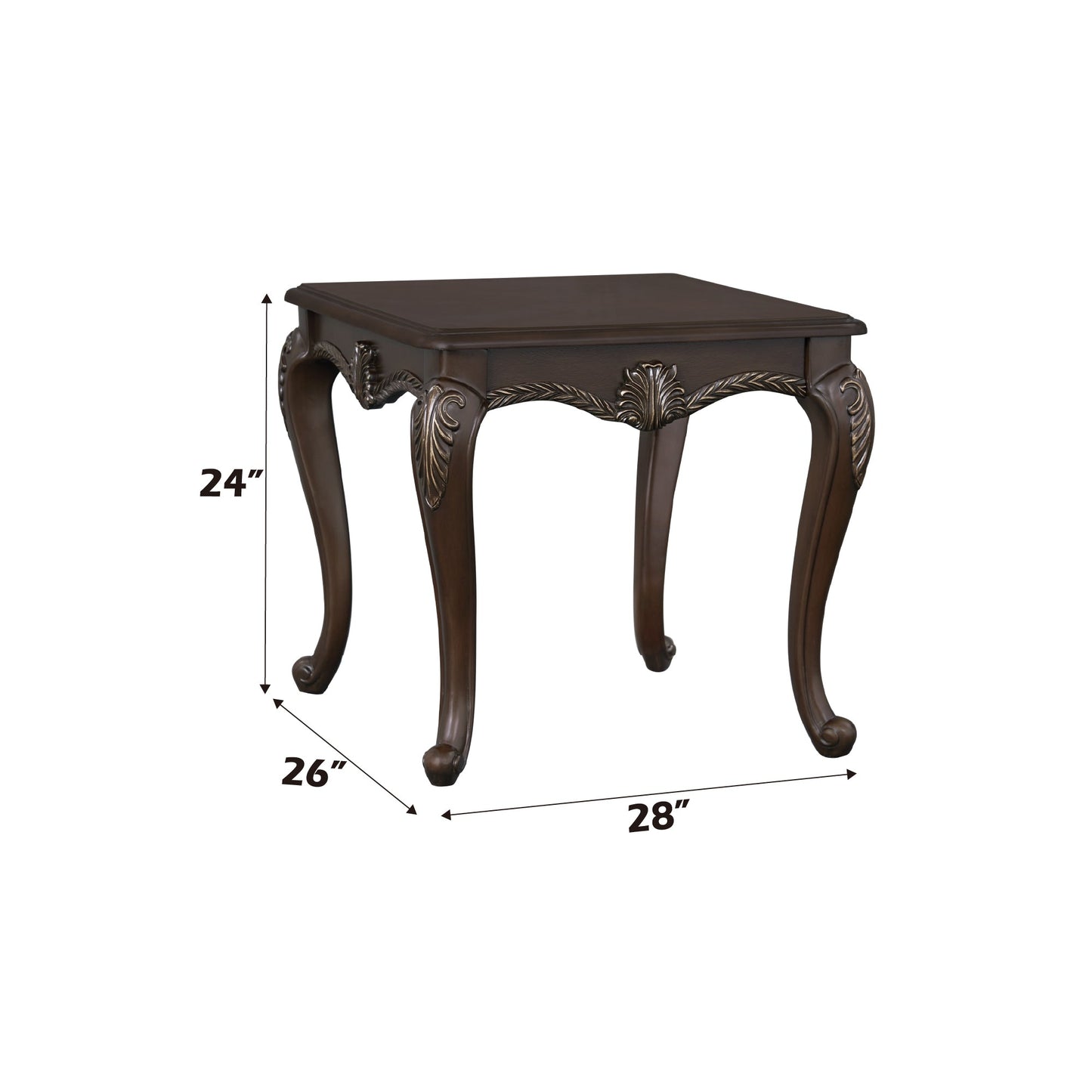 Pierce Cherry Finish End Table - 1st Choice Furniture Direct
